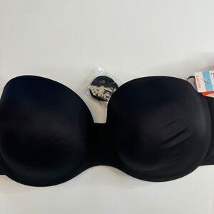 Warner's Bra Size 38C Convertible Not a Bra Strapless Black 1693 NEW